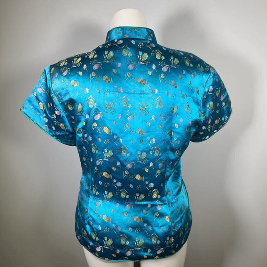 Thuong Mandarin Silk Floral Jacket