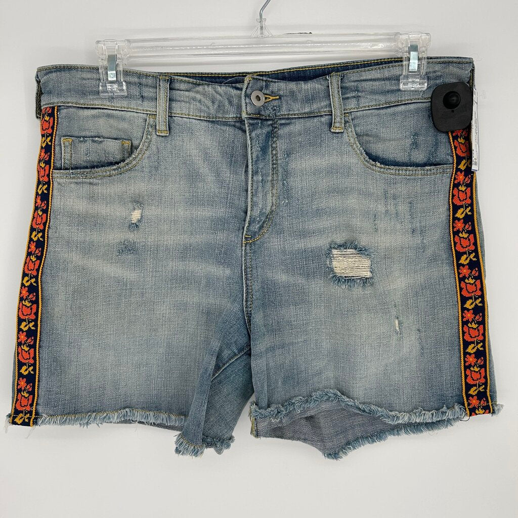 Pilcro Floral Side Stripe Shorts
