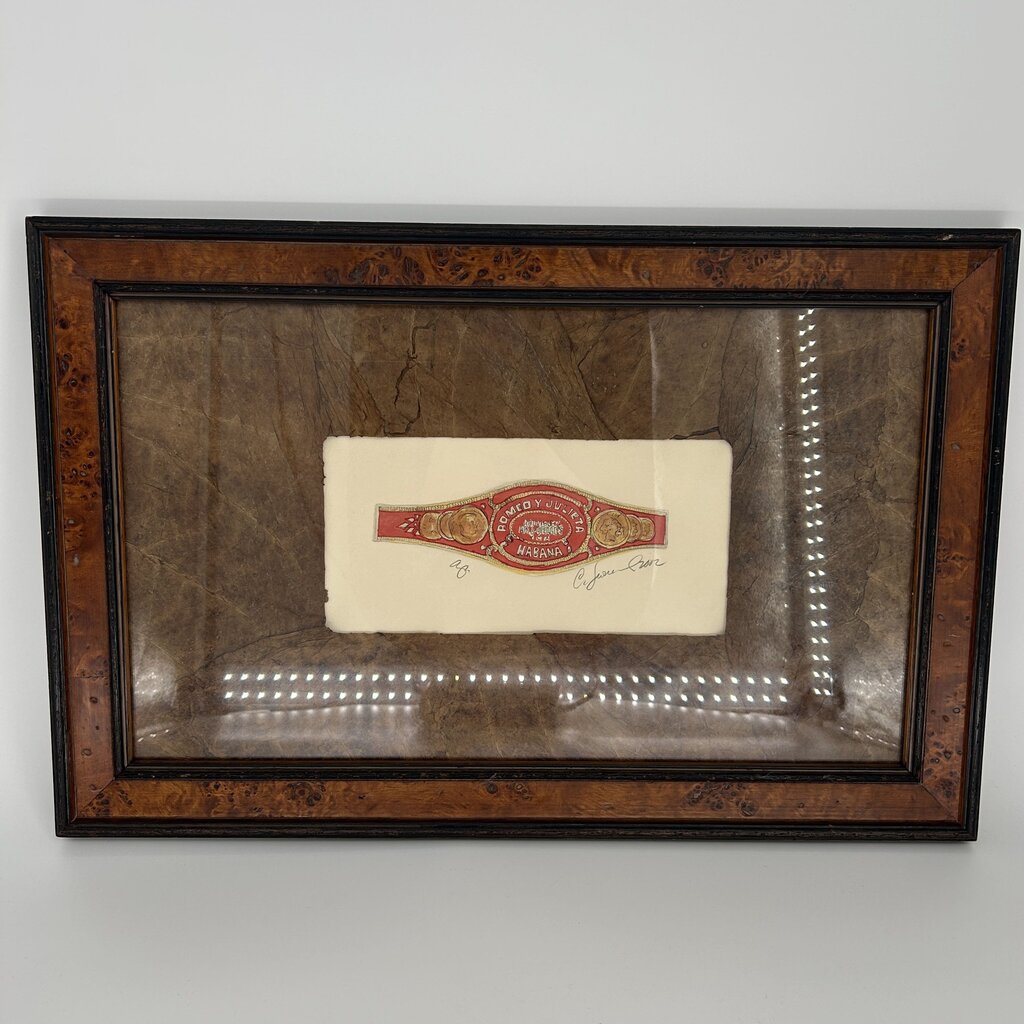 Framed Cigar Band Print