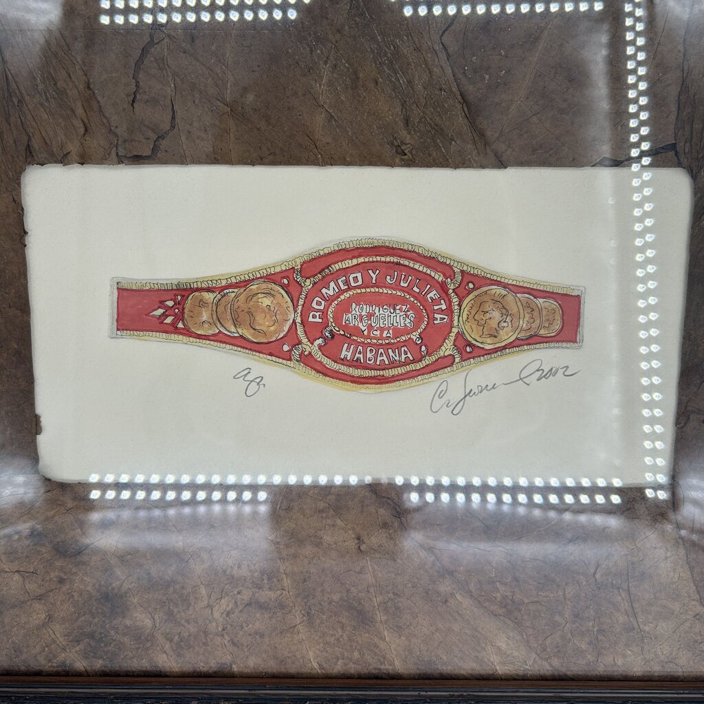 Framed Cigar Band Print