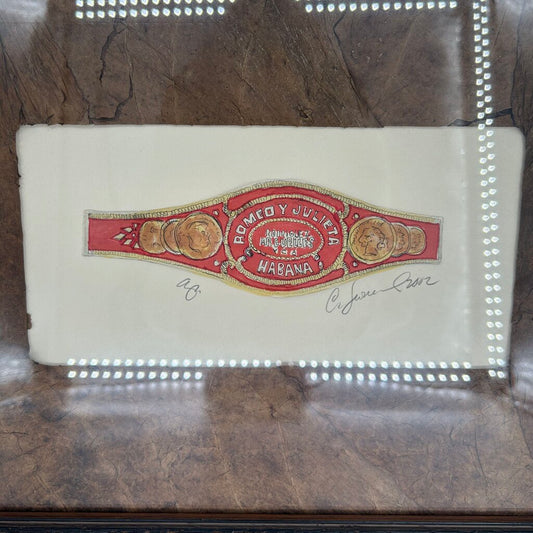 Framed Cigar Band Print