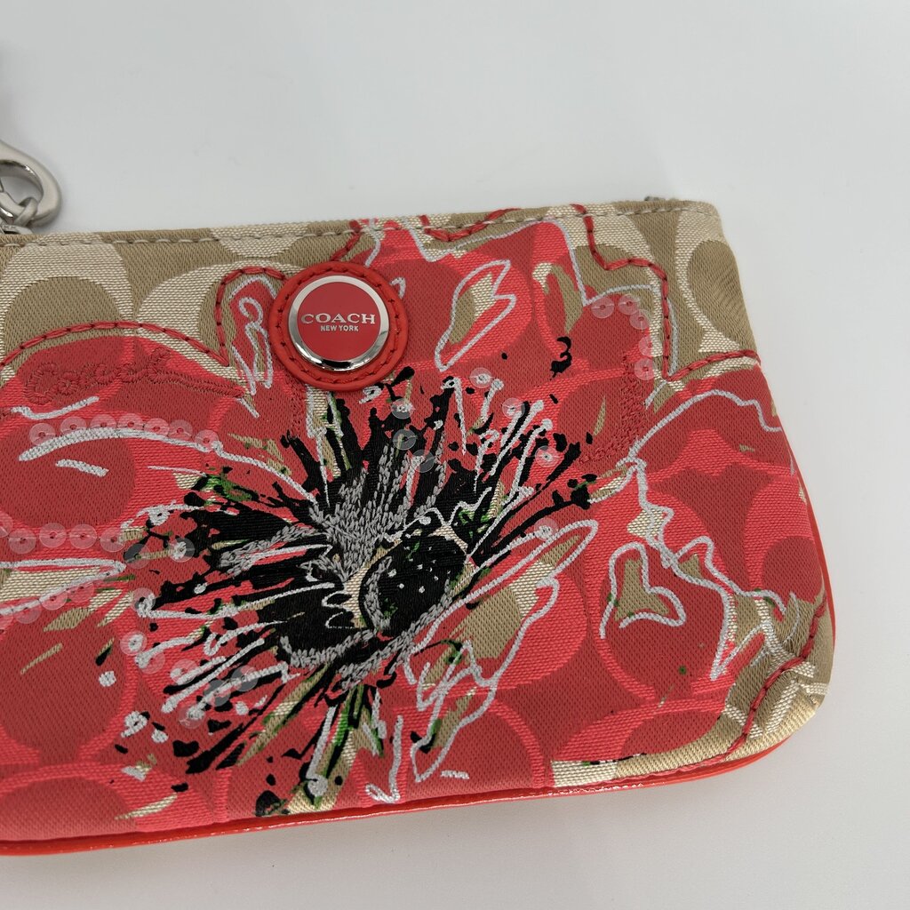 Coach Floral Wristlet