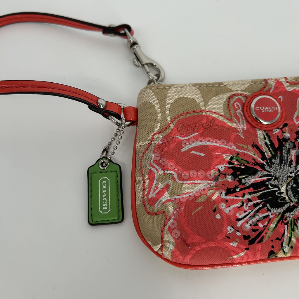 Coach Floral Wristlet