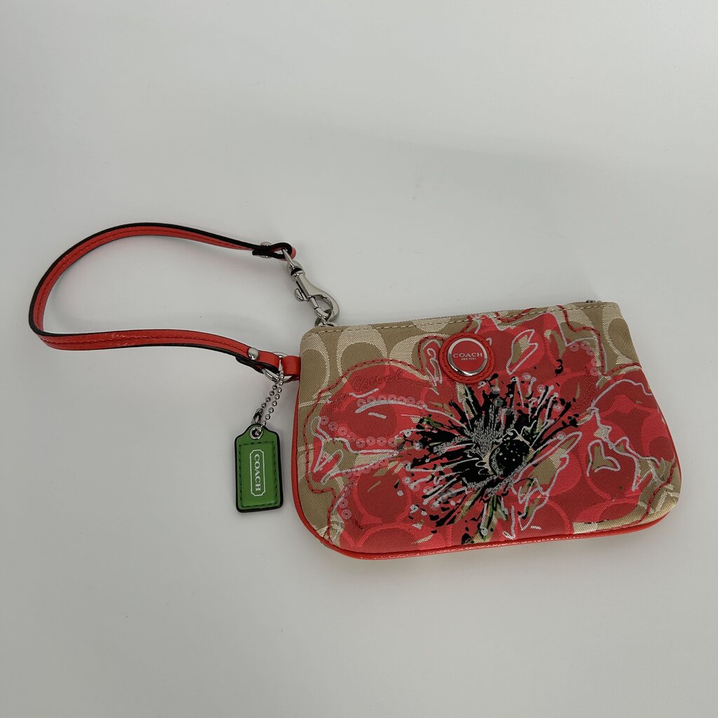 Coach Floral Wristlet