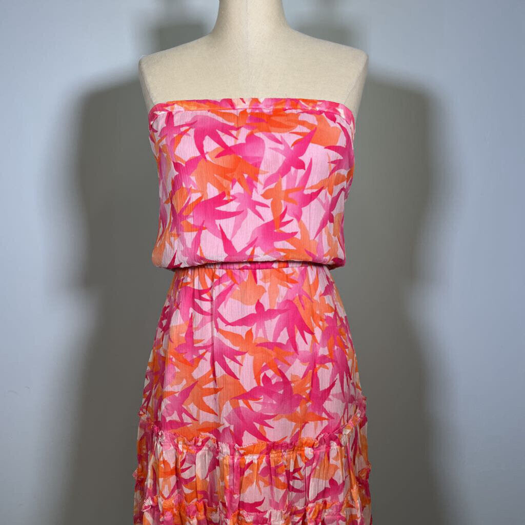 DVF Strapless Silk Dress
