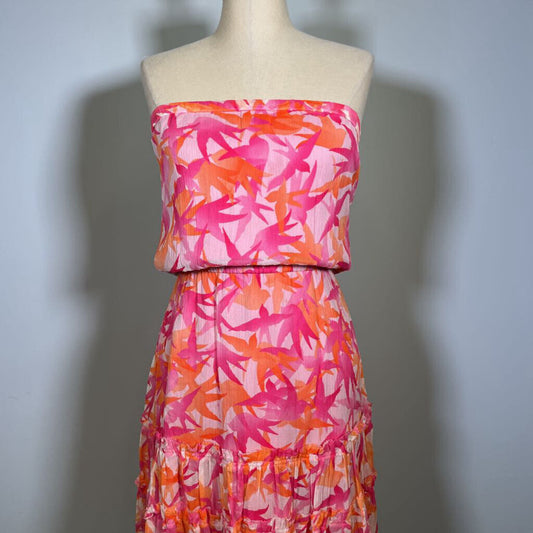 DVF Strapless Silk Dress
