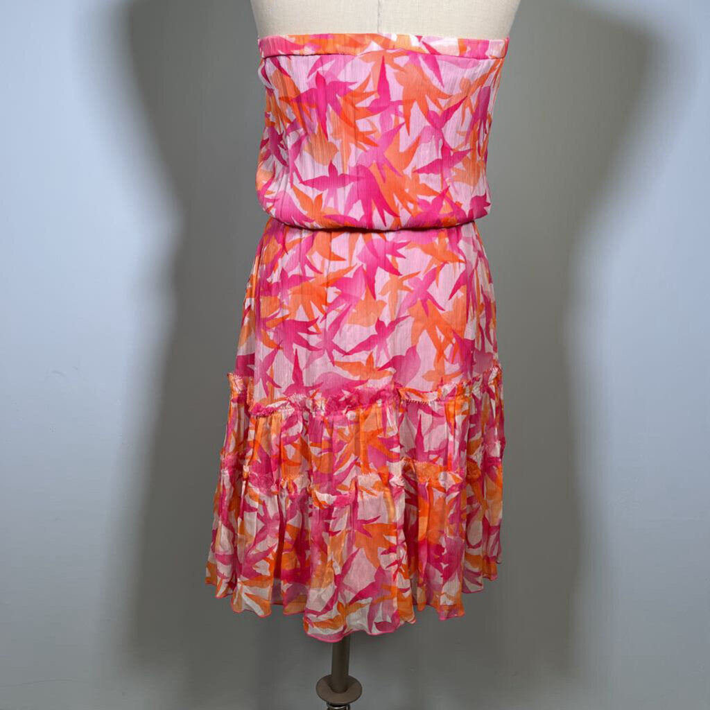 DVF Strapless Silk Dress