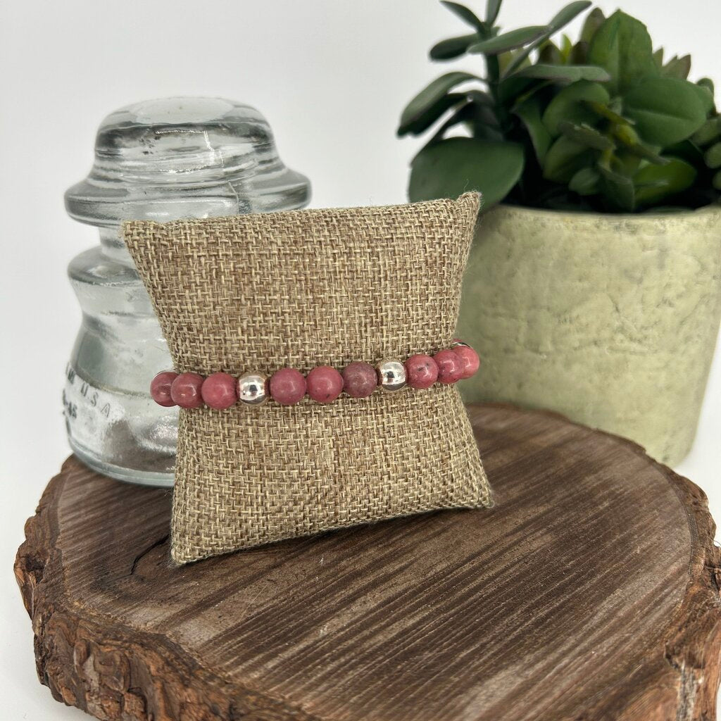 Milor Rhodonite and Sterling Bracelet
