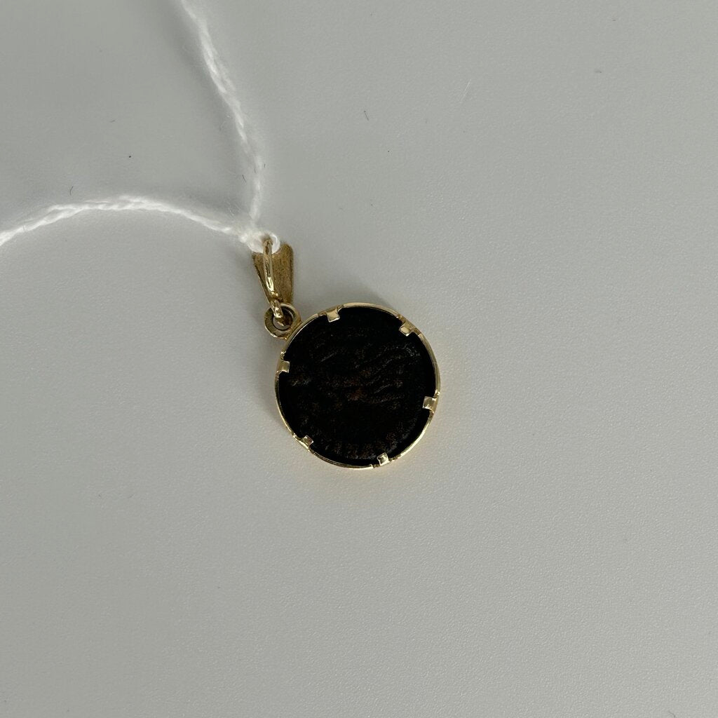 14k Roman Coin Pendant