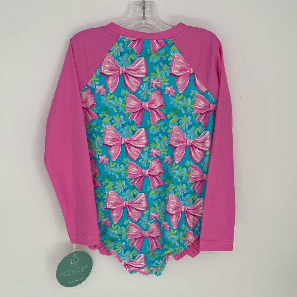 Caden Lane LS One Piece Swimsuit
