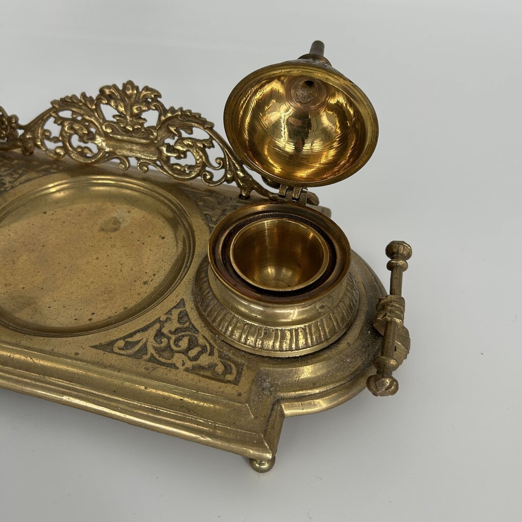 Brass Double Ink Well