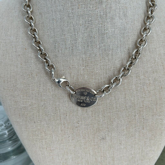 Tiffany & Co "Please Return To Tiffany" Tag Necklace