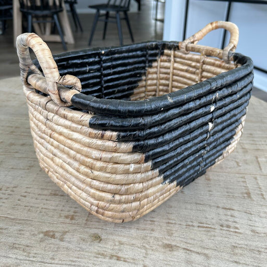 Oblong Triangle Design Basket