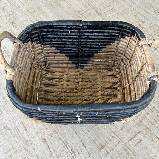 Oblong Triangle Design Basket