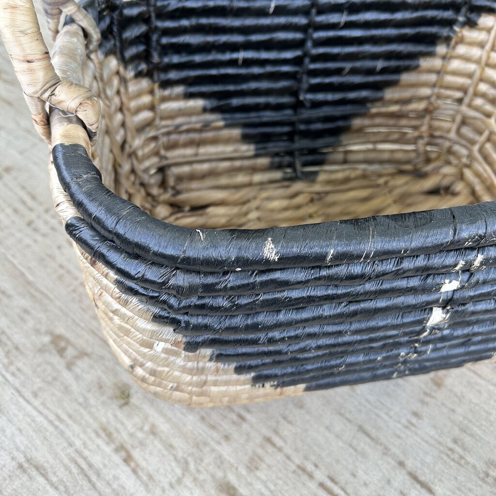 Oblong Triangle Design Basket