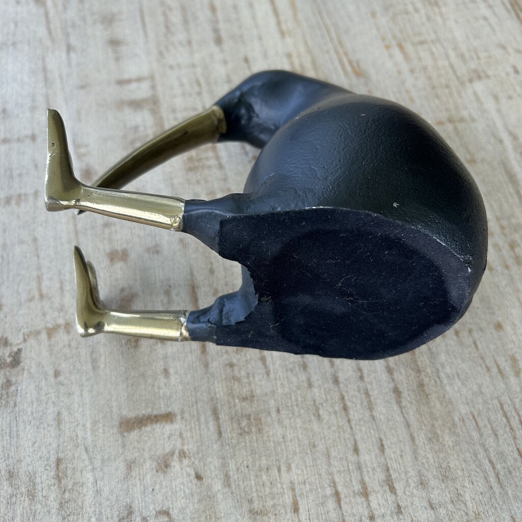 Sitting Penguin with Gold Beak