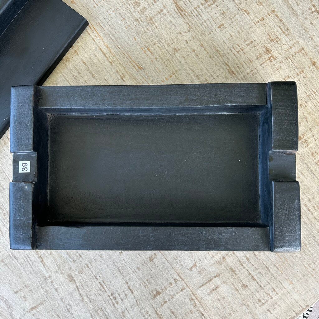 Wood Serving Tray w LId