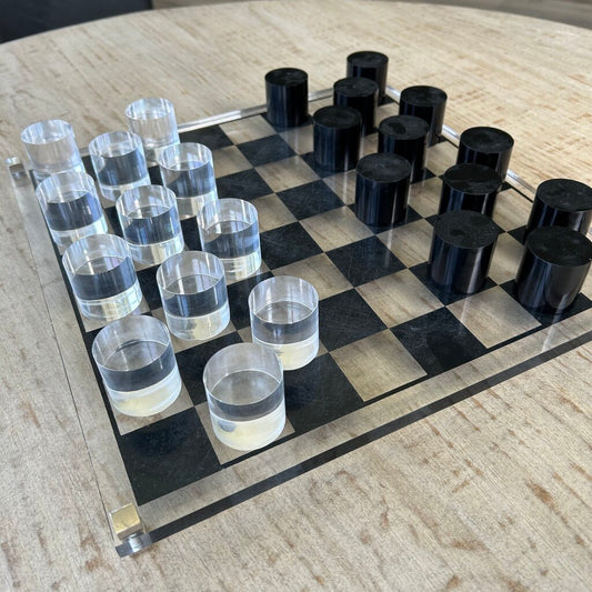 Acyrlic Chess Game w Pieces