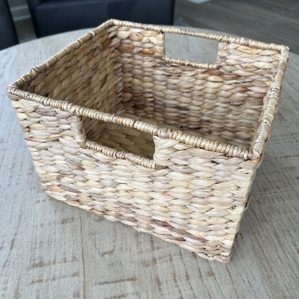 Woven Basket with Open Handles