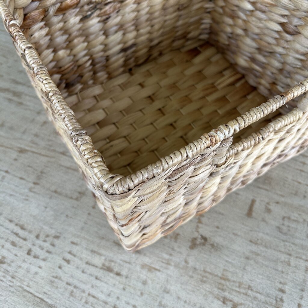 Woven Basket with Open Handles