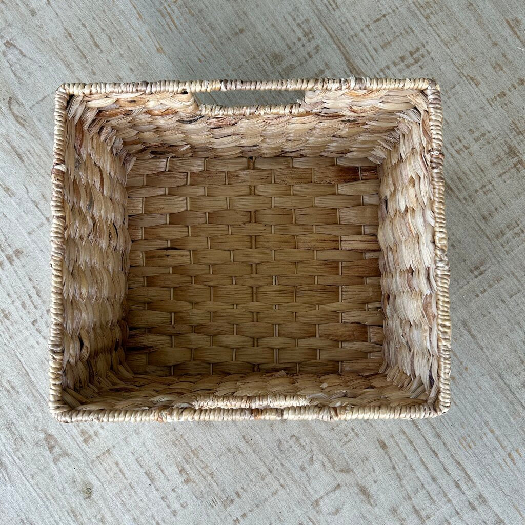 Woven Basket with Open Handles