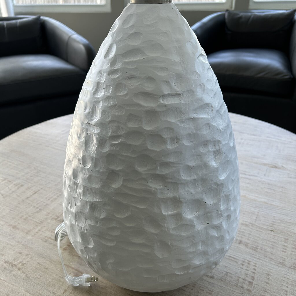 Wood Dimpled Base Vase