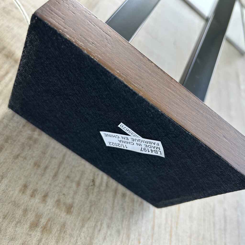 Wood & Metal Rectangular Base Lamp