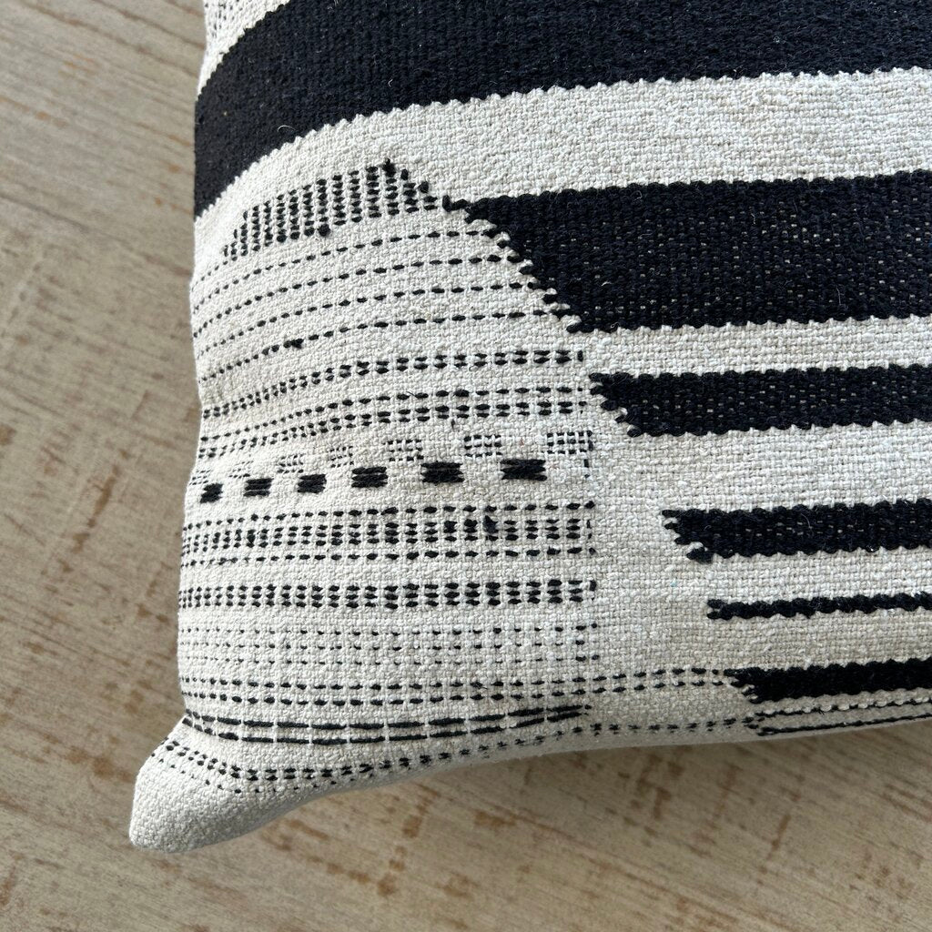 Striped Pillow with Down Insert