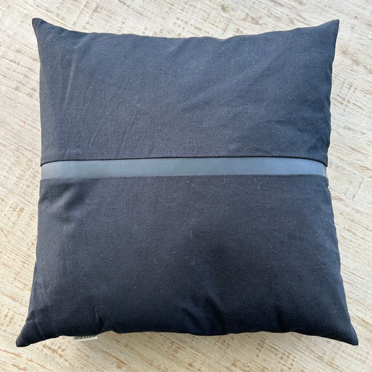 Linen Throw Pillow with Stripe