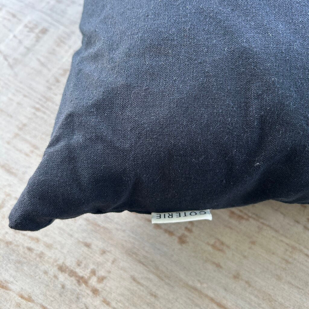 Linen Throw Pillow with Stripe