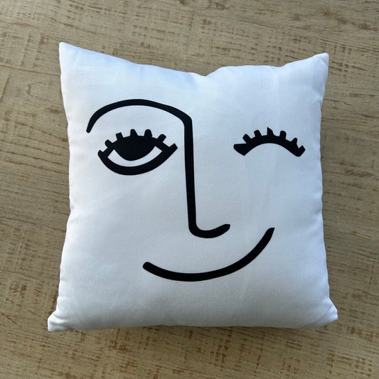 Winky Face Pillow