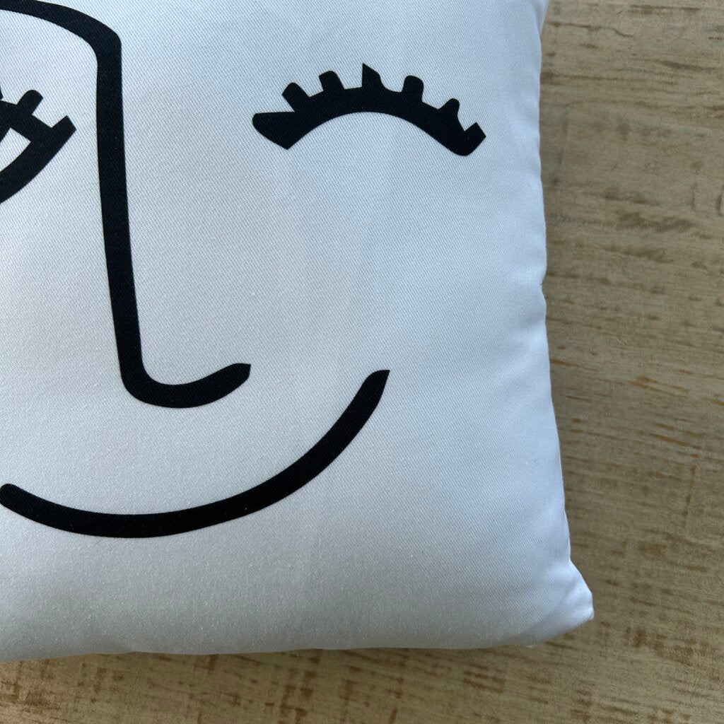 Winky Face Pillow