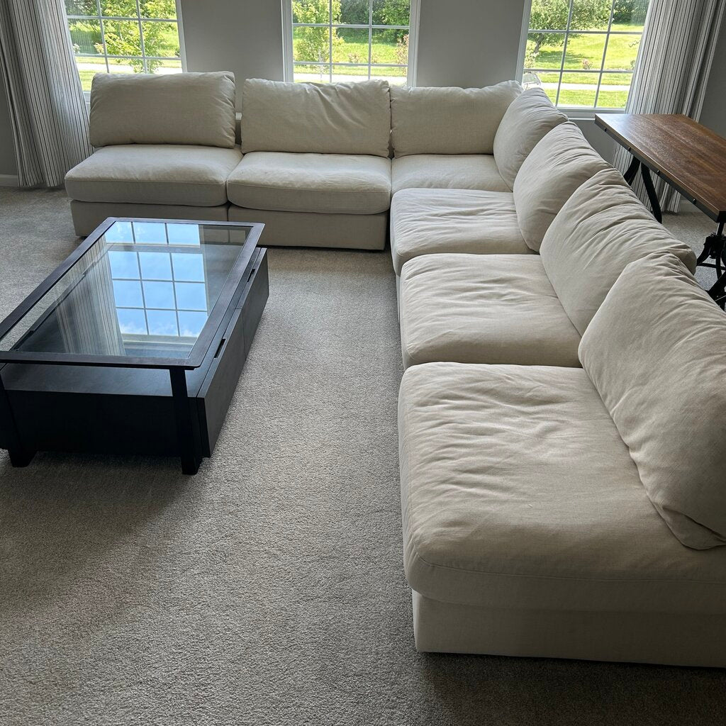 6 Pc Modular Sectional Sofa AS IS