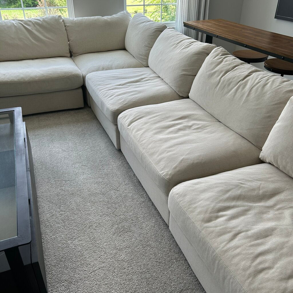 6 Pc Modular Sectional Sofa AS IS