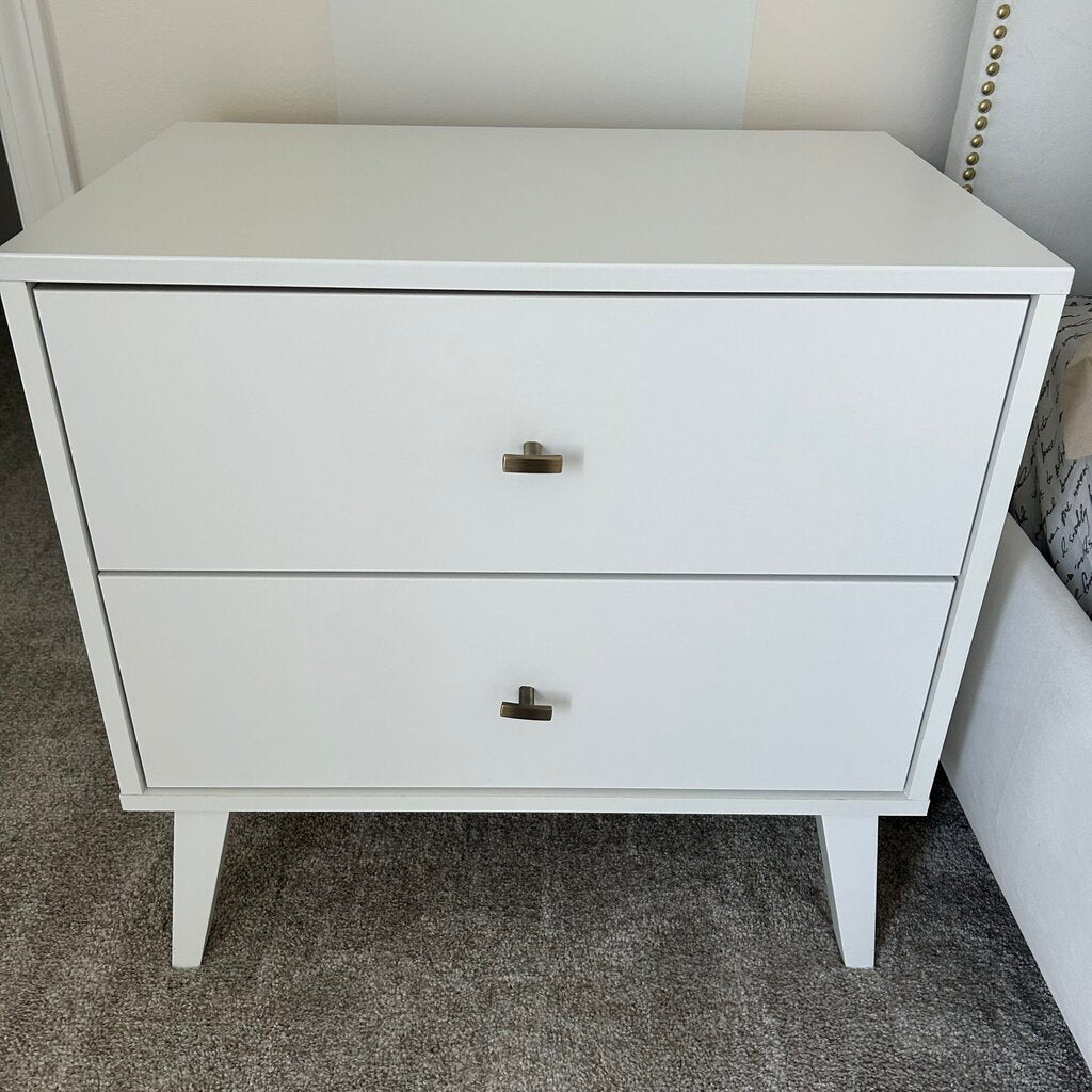 Laminate Nightstand with 2 Drawers