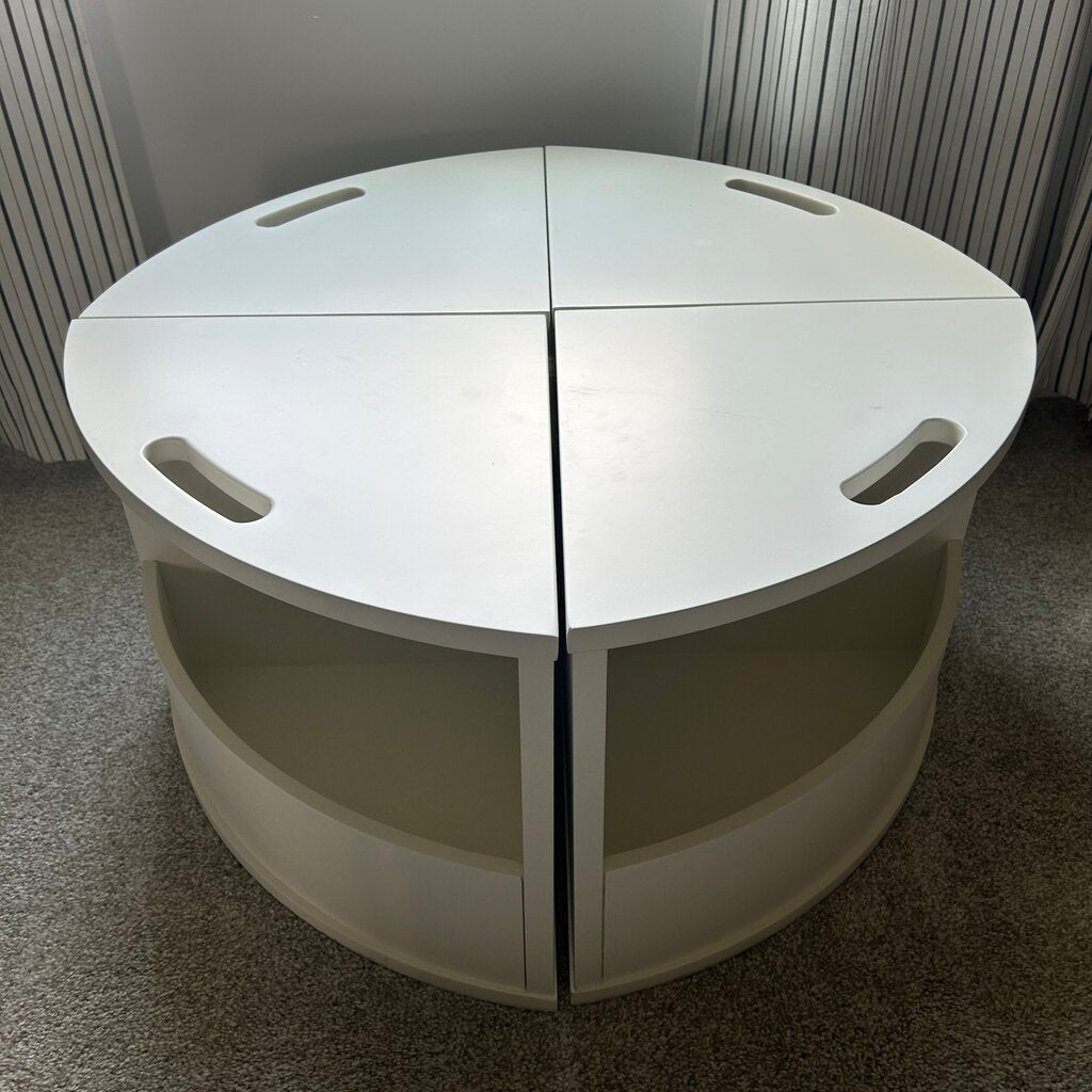 C&B Round Nesting Stools Table