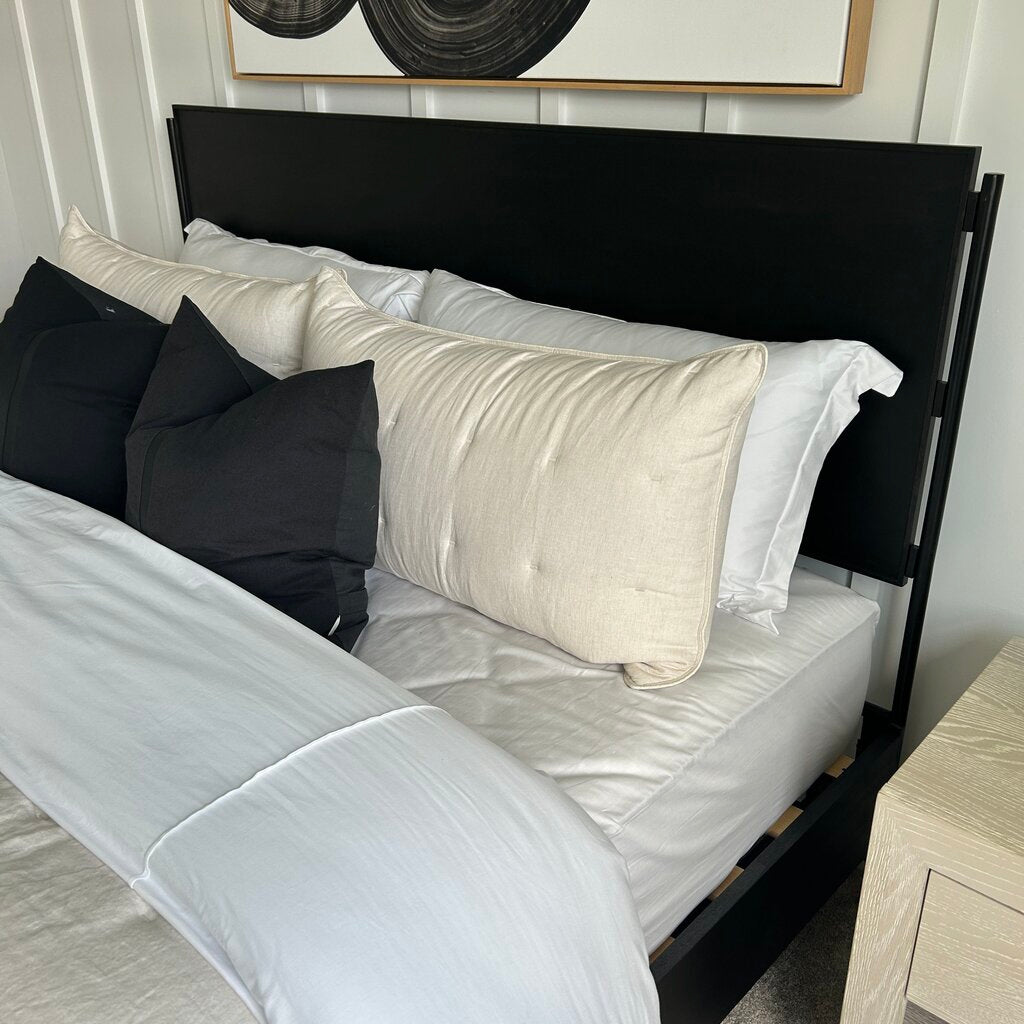 Four Hands King Bed, Mattress & Bedding