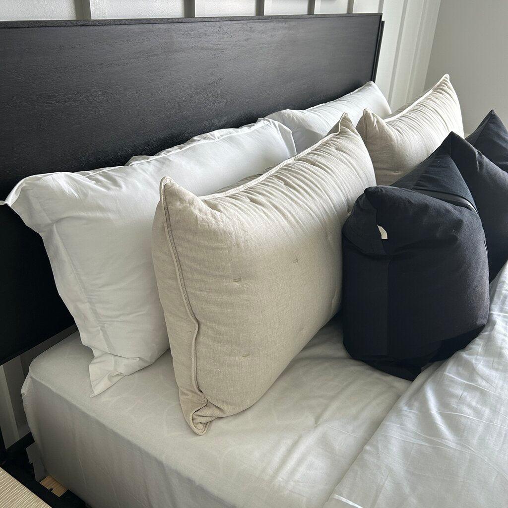 Four Hands King Bed, Mattress & Bedding