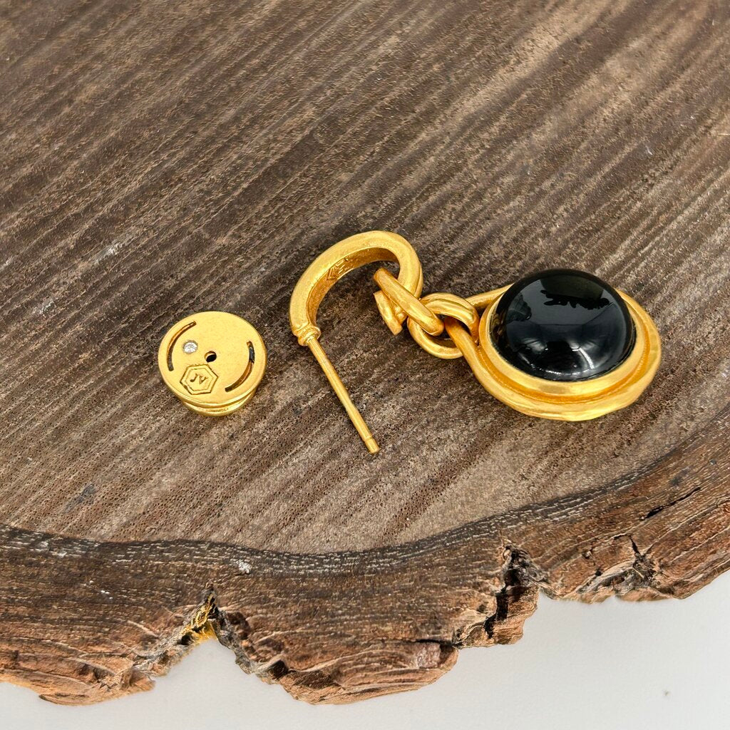 Julie Vos Solara Hoop & Charm Earrings