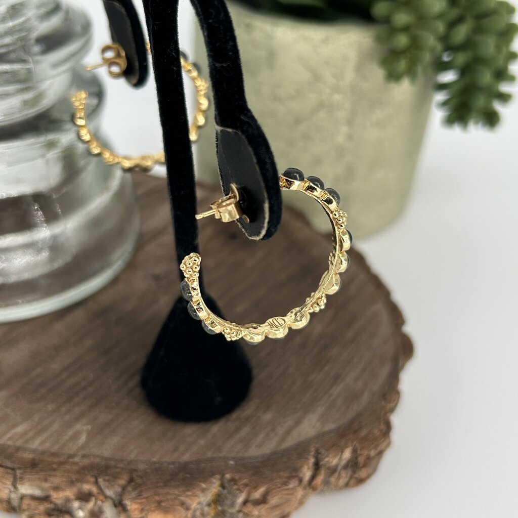 Capucine De Wulf Labradorite Hoop Earrings