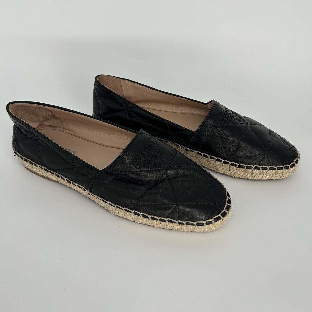 Prada Leather Espadrilles