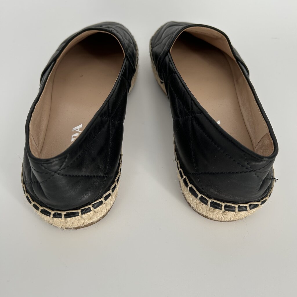 Prada Leather Espadrilles