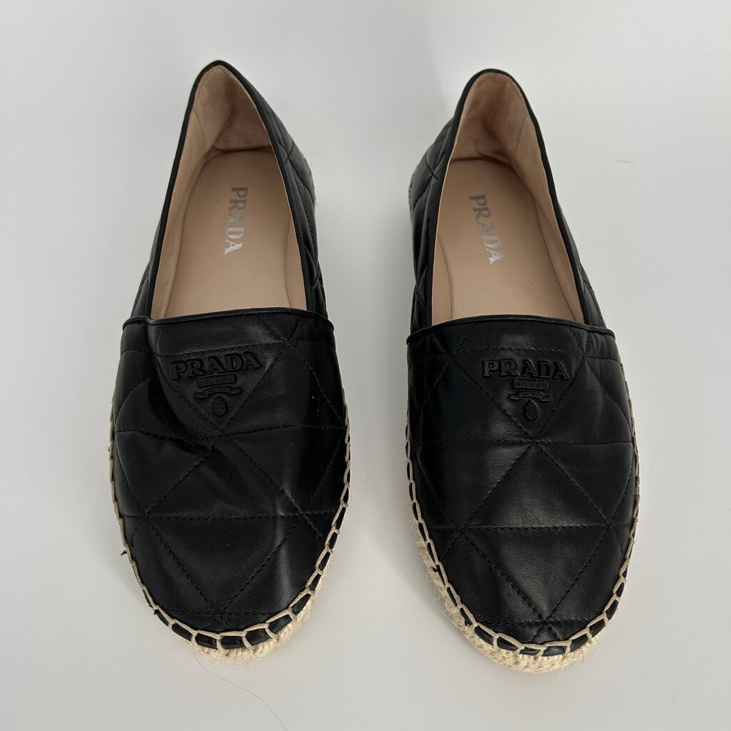 Prada Leather Espadrilles