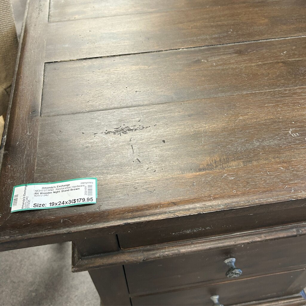 RH Wooden Night Stand
