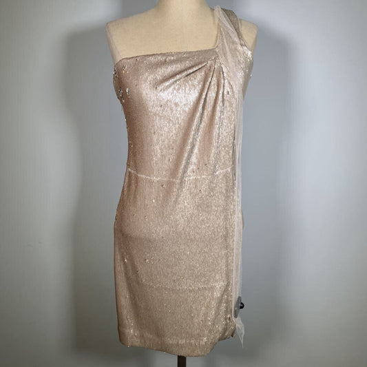 Halston One Shoulder Sequin Dress