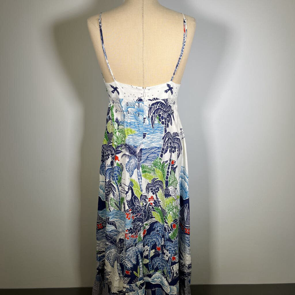 Farm Slvls Print Midi Dress