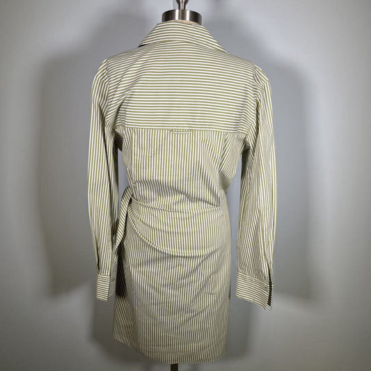 Vince L/s Stripe Wrap Dress