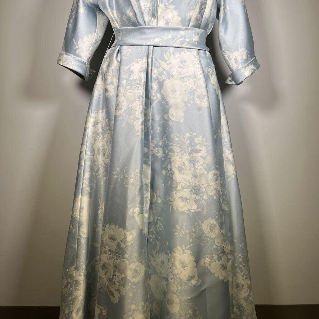After Size 3/4 Slv Belted Maxi Dress