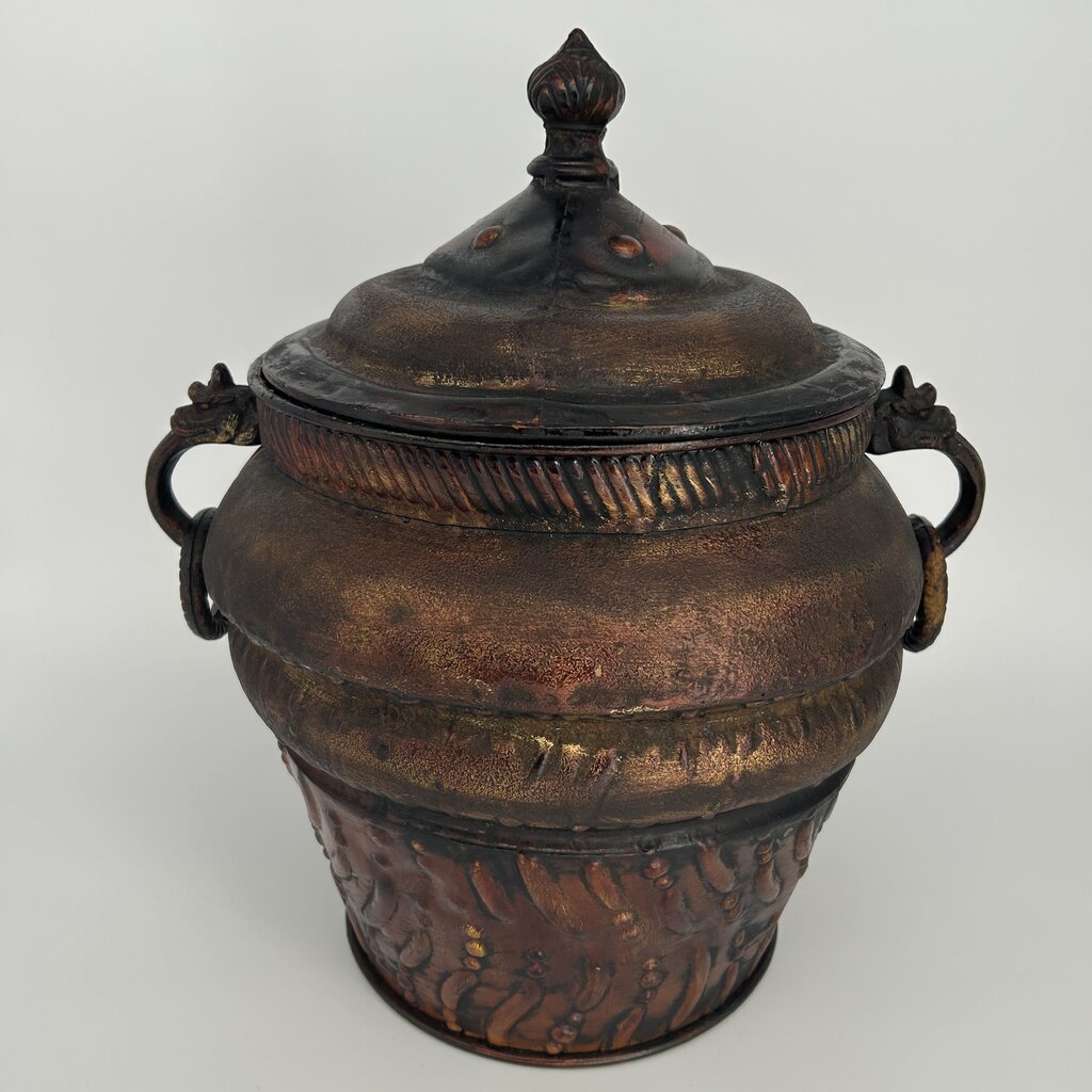 Metal Urn w/ Lid