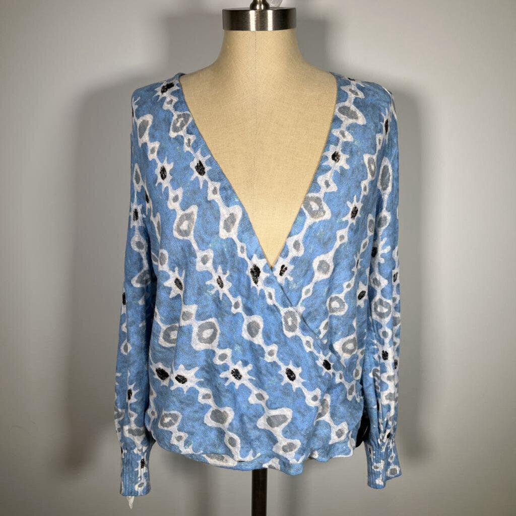 Nic + Zoe L/s Print Sweater